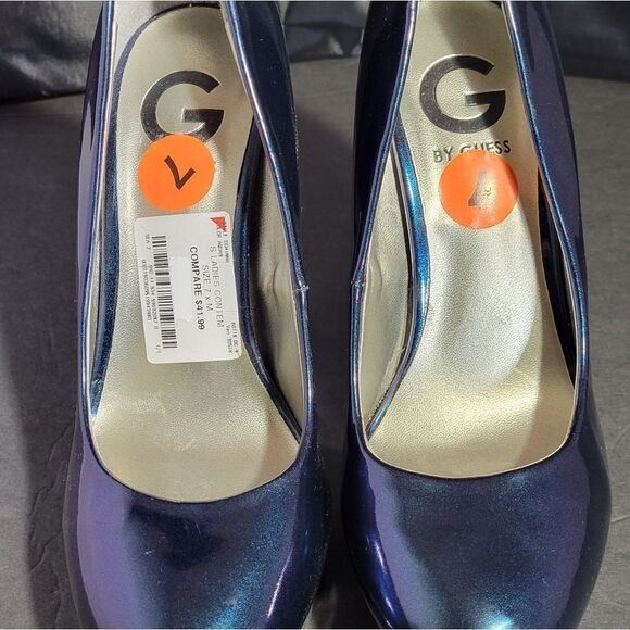 WOMEN"S GUESS PATENT HEELS HIGH STILETTOS PUMP SHOE - Picture 7 of 16